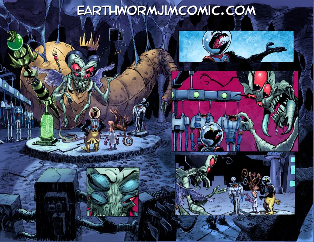 Earthworm Jim The Comic Double page